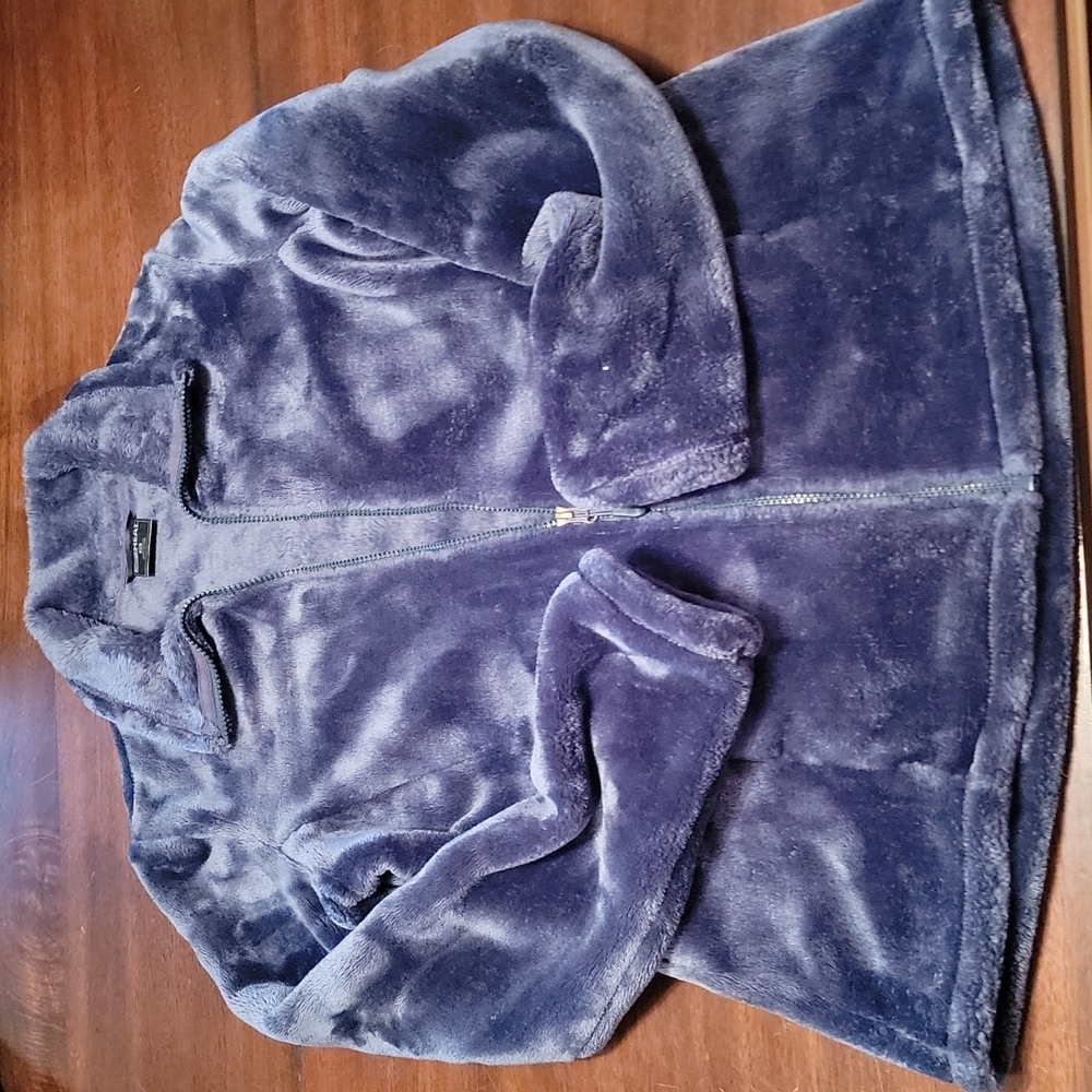 Womens Dark Blue 32 Degrees Fleece Jacket Size M